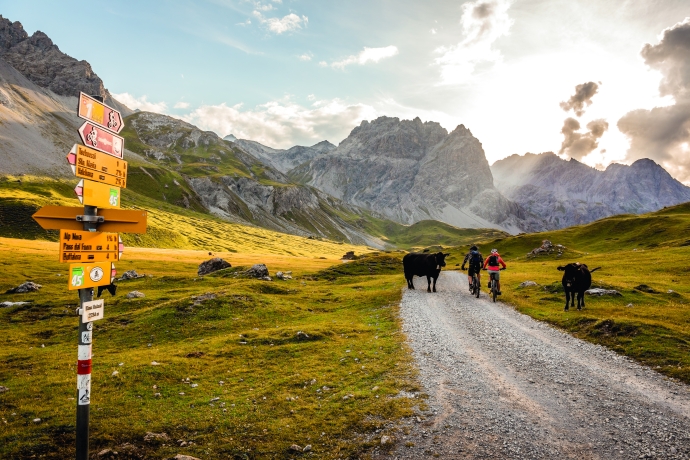 Biken im Val Mora Biken im Val Mora